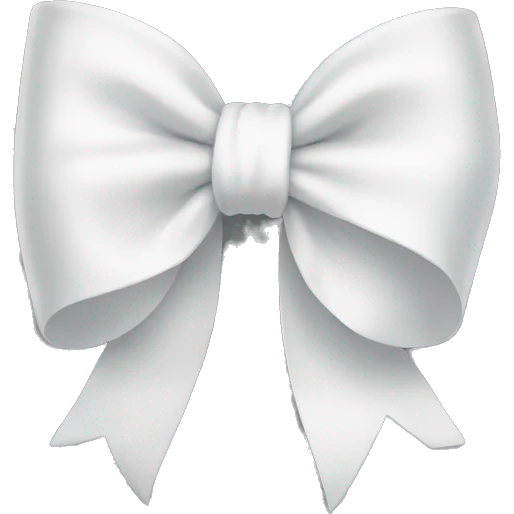 White bow emoji