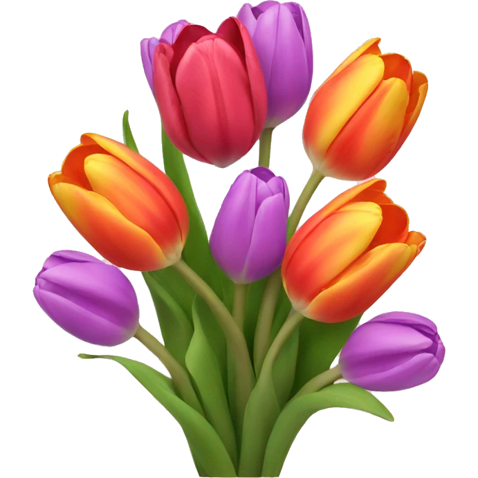 Tulip bouquet emoji