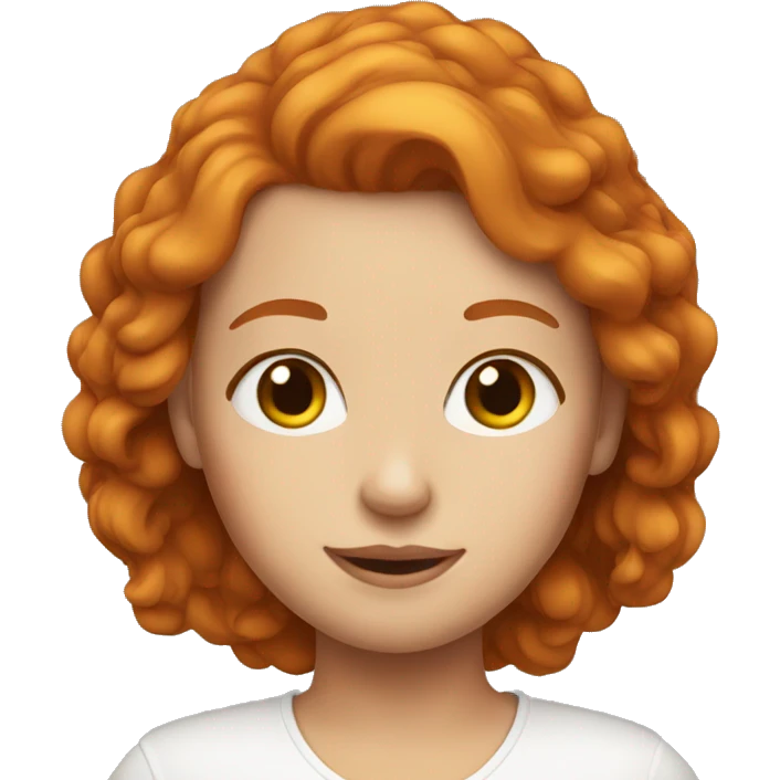 Beautiful ginger girl  emoji