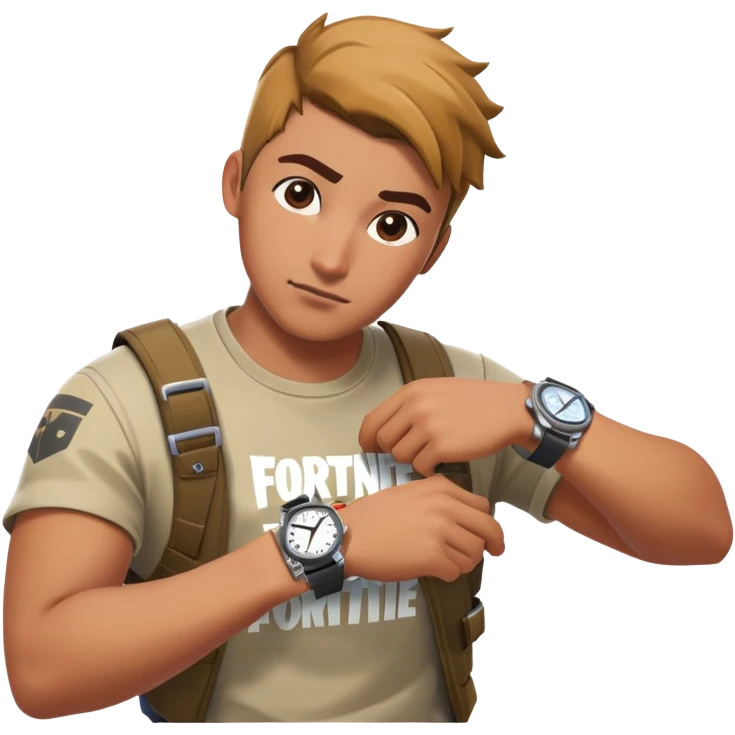 Fortnite waiting checking watch emoji