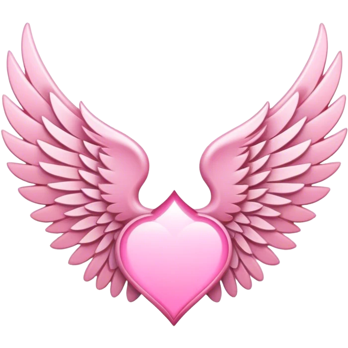 6 wings emblem light pink emoji
