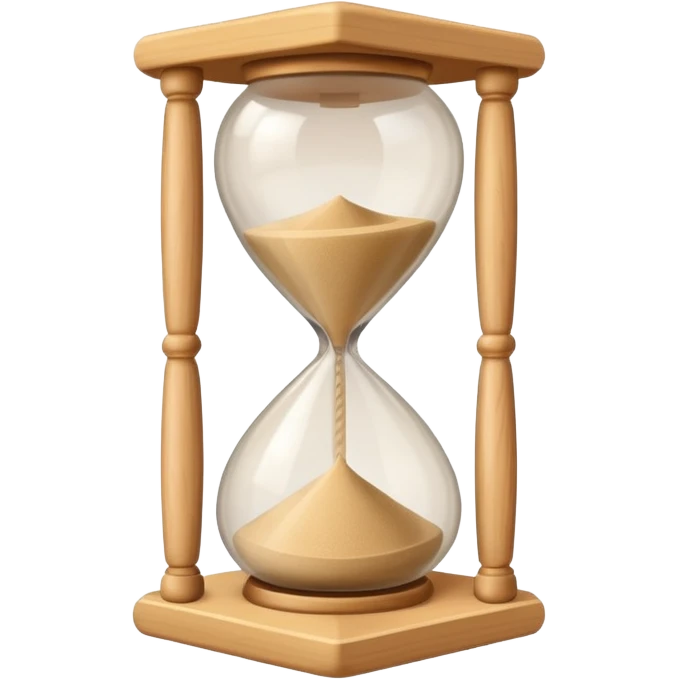 classic sand hourglass timer emoji