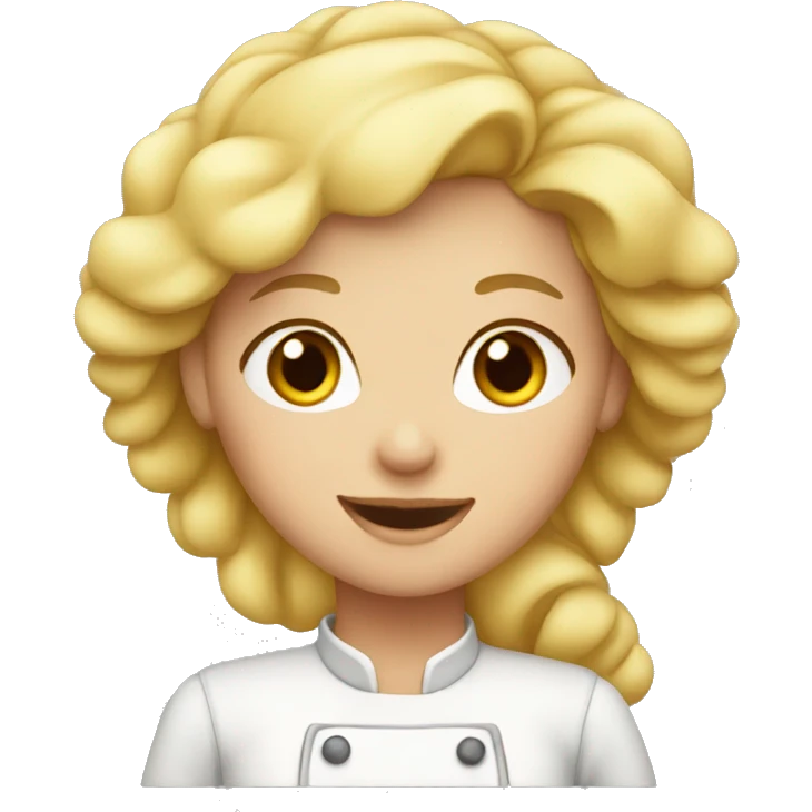 blond girl baker emoji