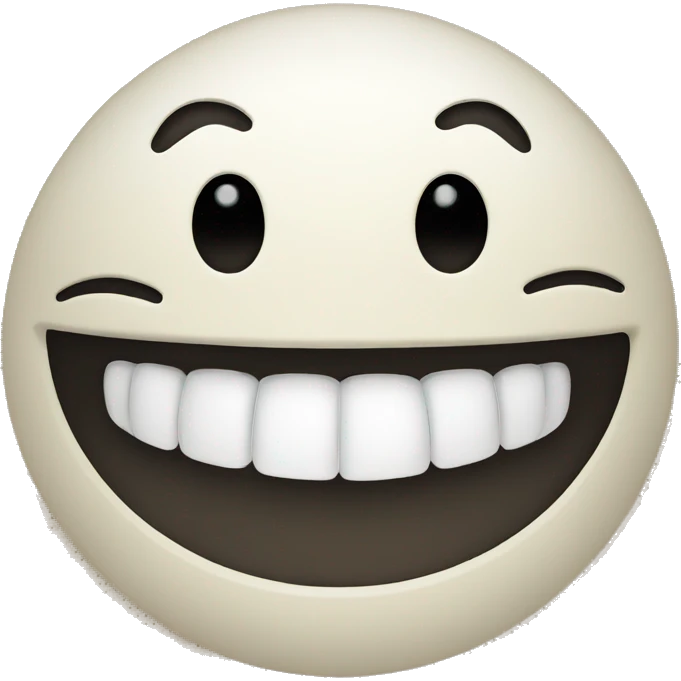 Smiley with one tooth emoji