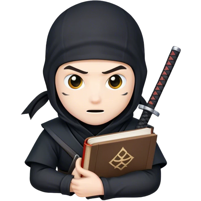 ninja with a book emoji