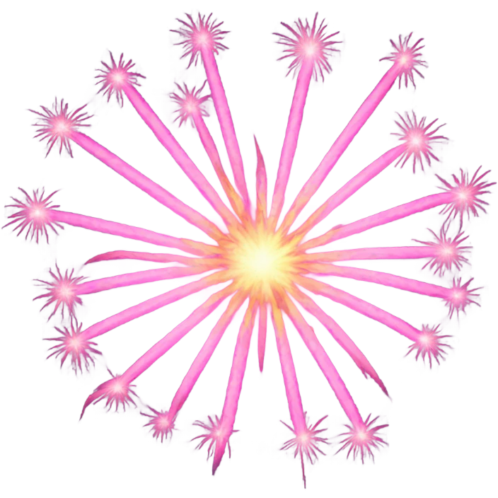 pink firework emoji