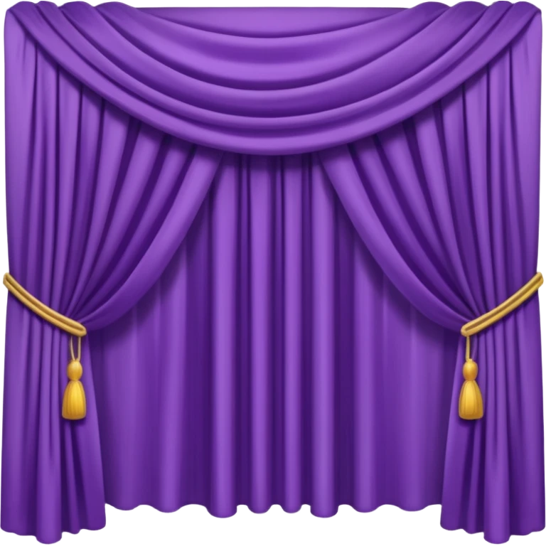 purple curtain open emoji