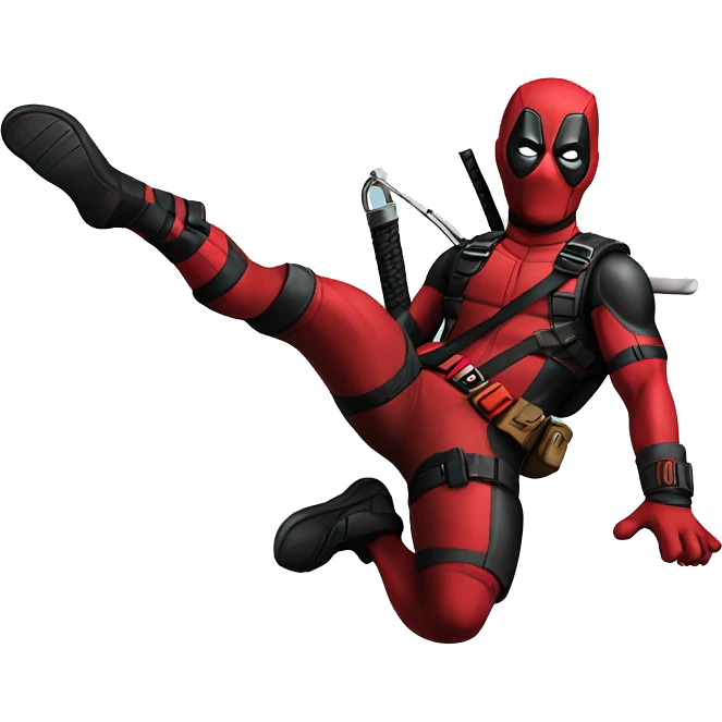 Diving deadpool emoji