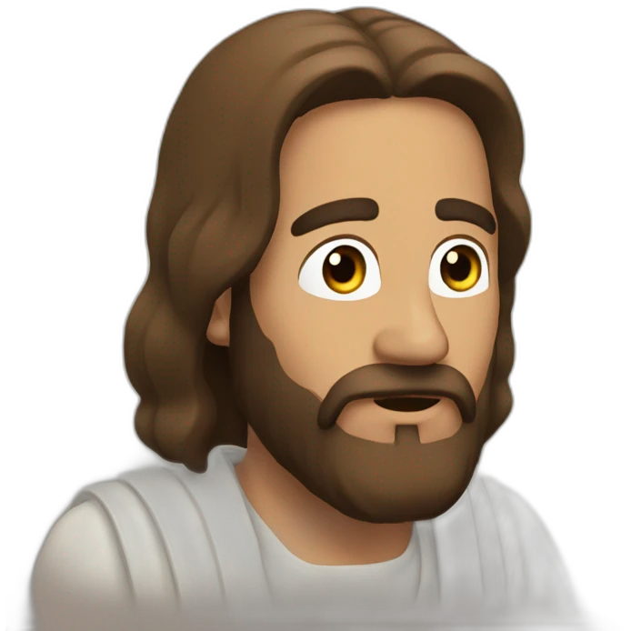 Jesús fumando emoji