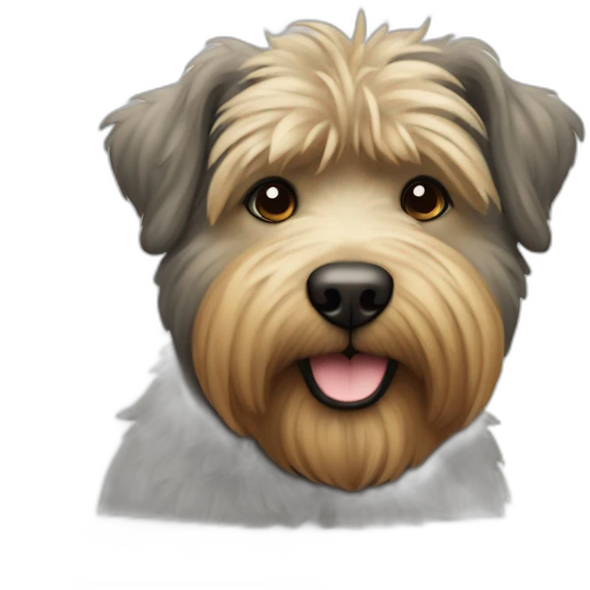 Bouvier bernlut sur un trottoir emoji