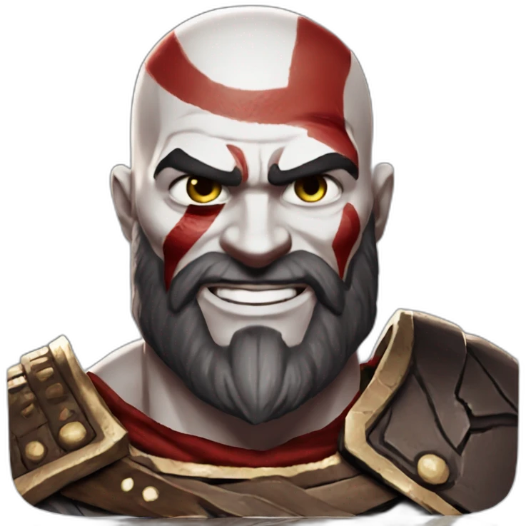 kratos god of war smile  emoji