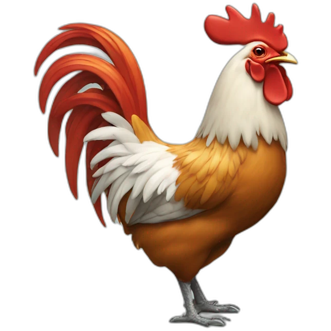 Rooster coding computer emoji