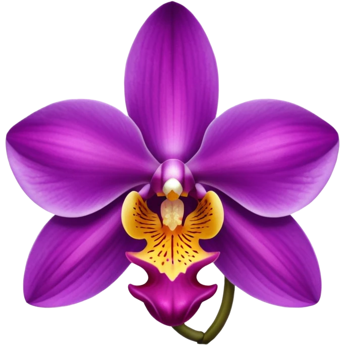 Purple orchid emoji