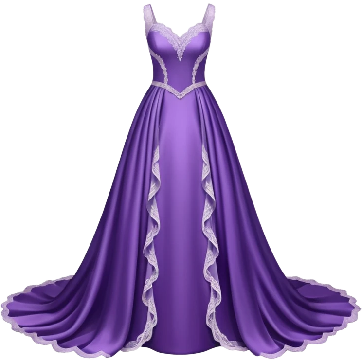 purple wedding dress emoji