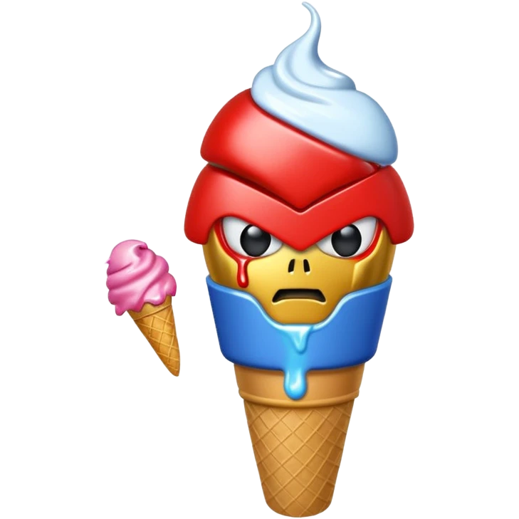 Goldorak qui mange une glace emoji