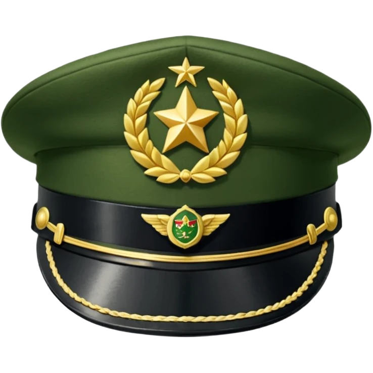military hat emoji