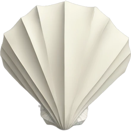 origami seashell emoji