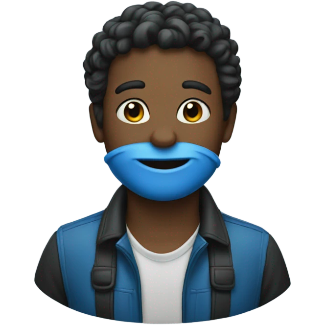 100 emoji blue emoji