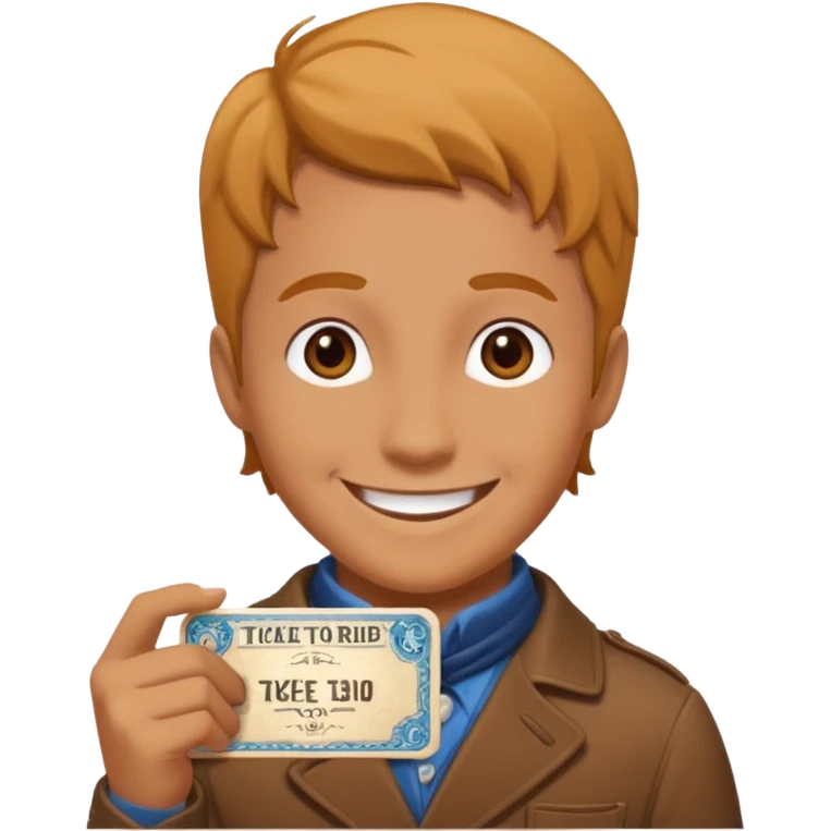 crea un avatar come personaggio ticket to ride ma solo viso emoji