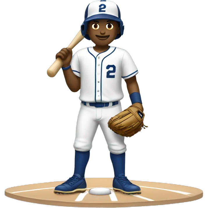 baseball player standing on 2nd base emoji