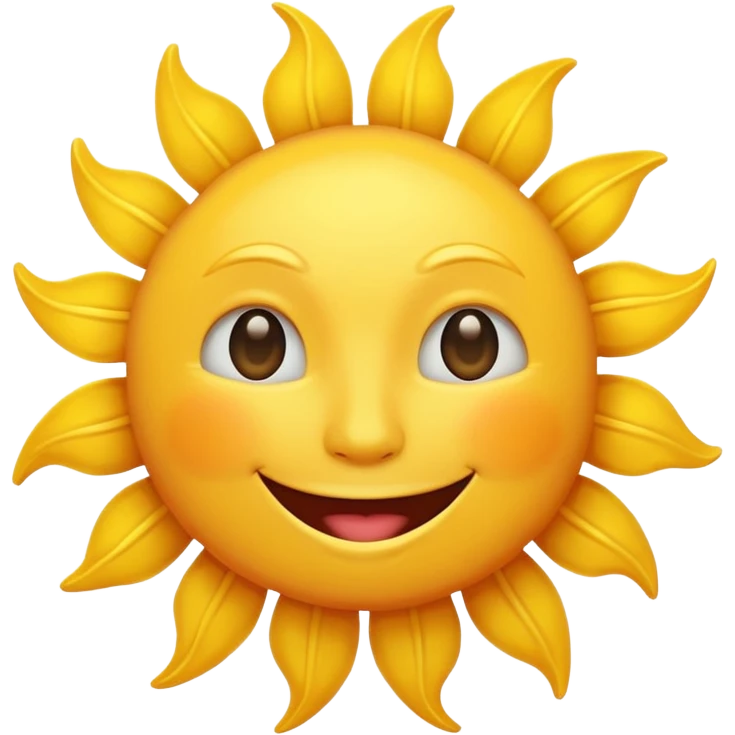 smiling sun emoji emoji