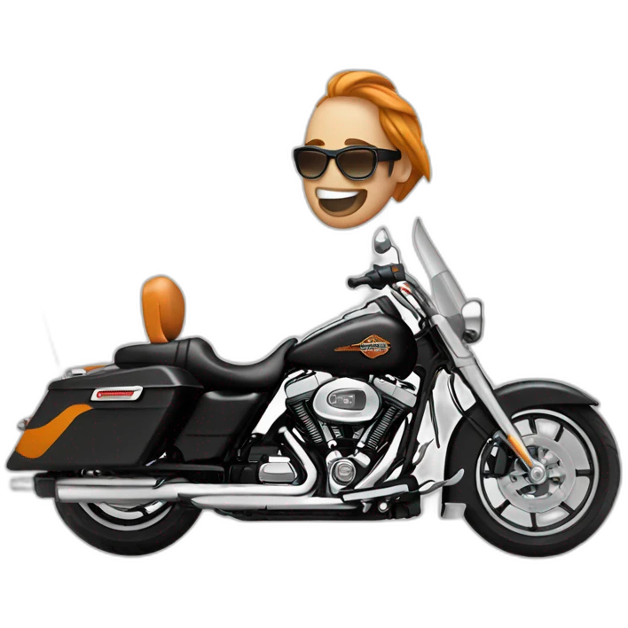 Rider Harley Davidson emoji