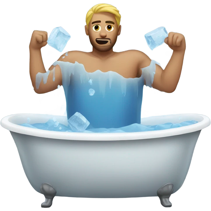 an ice bath emoji
