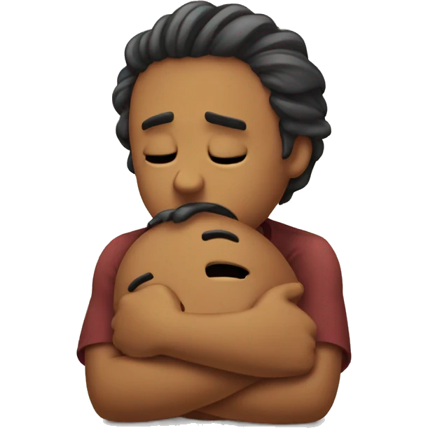 Sad hug emoji emoji