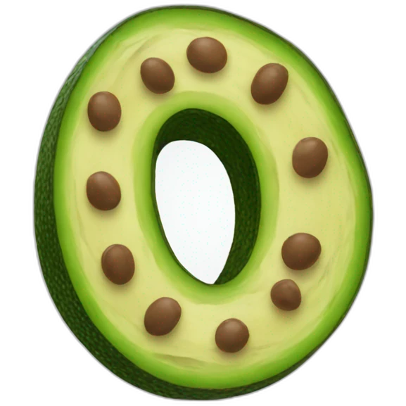 Avocado everything bagel emoji