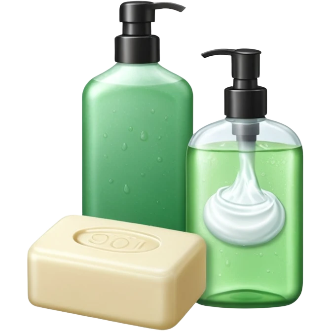 Soap and shampoo emoji