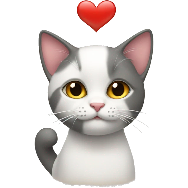 Heart wiht cat emoji