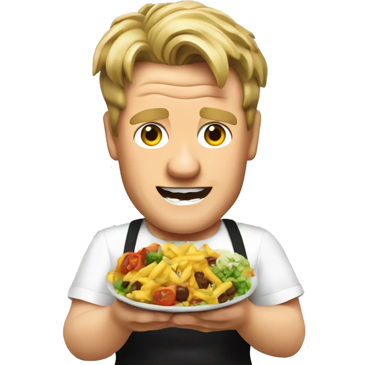 gordon Ramsey eating food emoji