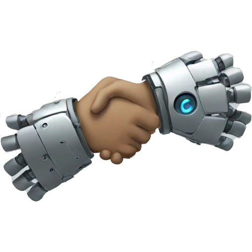 robot handshake emoji