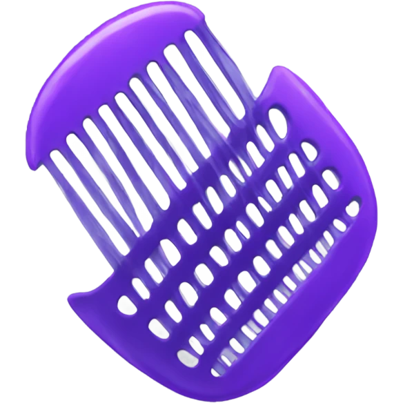 purple comb emoji