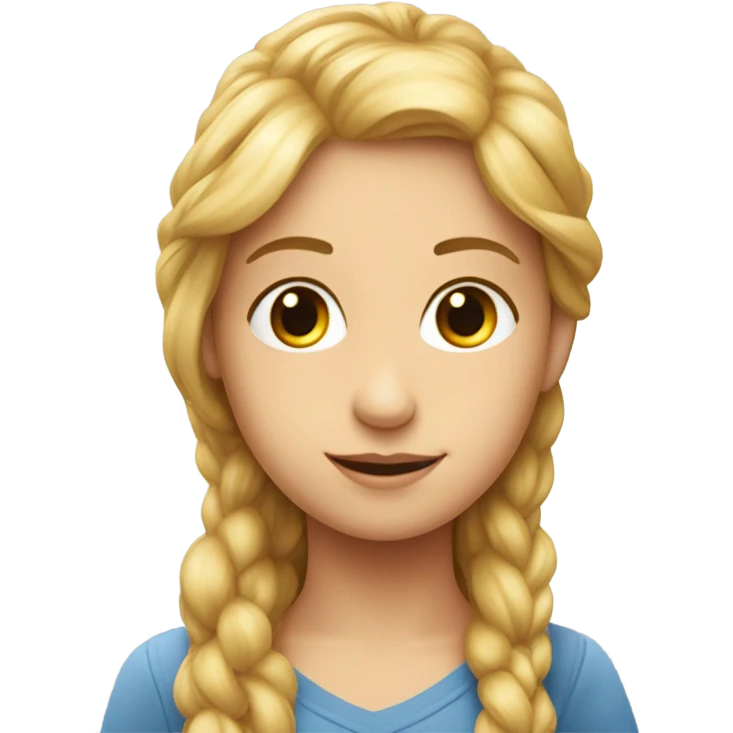 un emoji qui represent une intelligence artificielle et une jeune file de 13 ans francaise meilleures ami emoji
