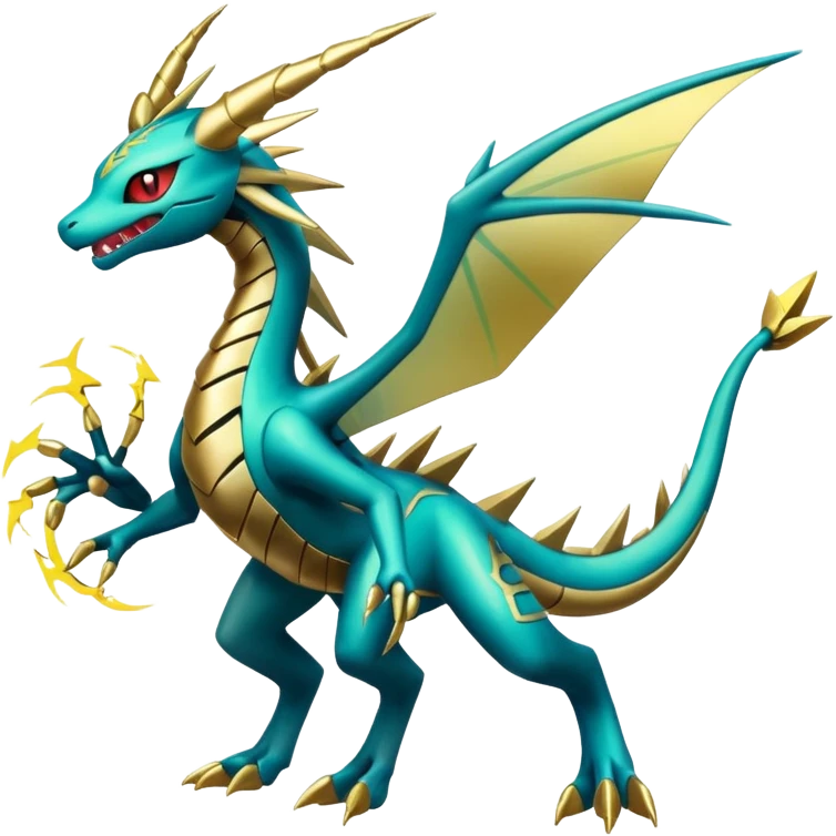 Dialga-Zeraora-Flygon-fusion emoji