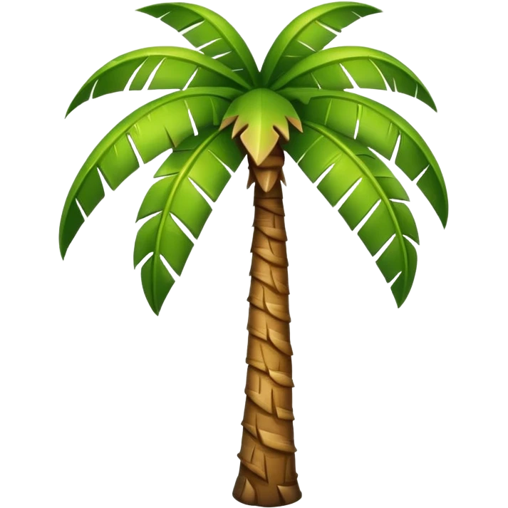 summer-themed emoji of a palm tree emoji