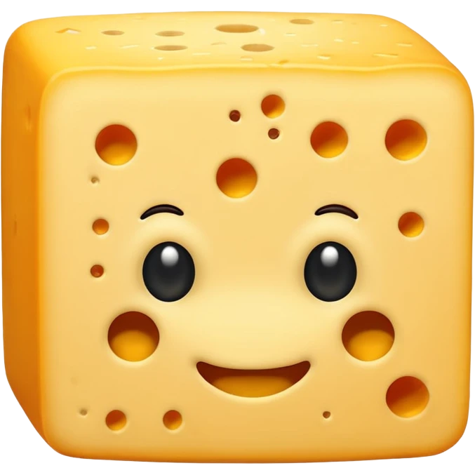 Cheese with a toupe on its head emoji