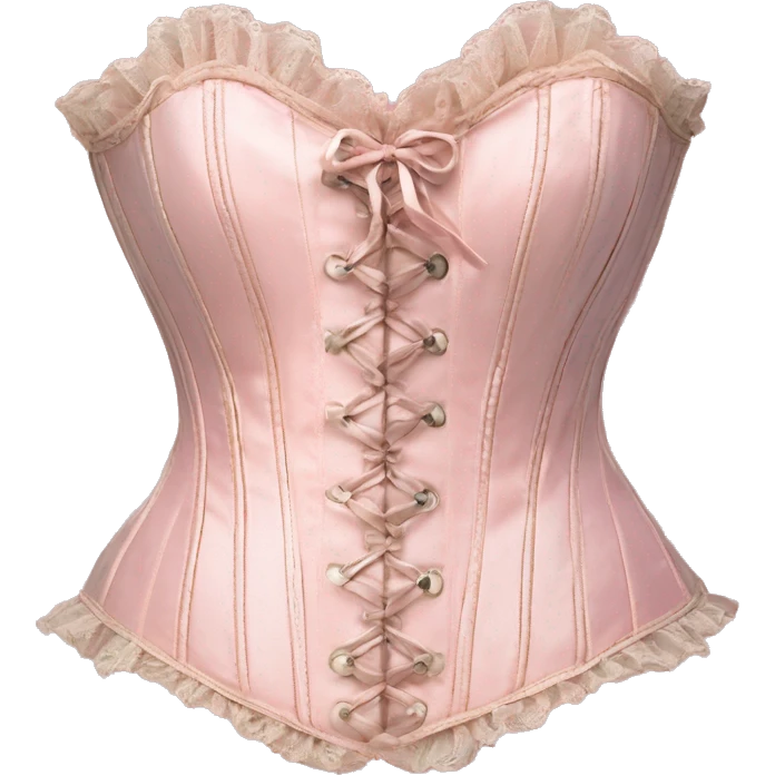 vintage rococo light pink corset  emoji