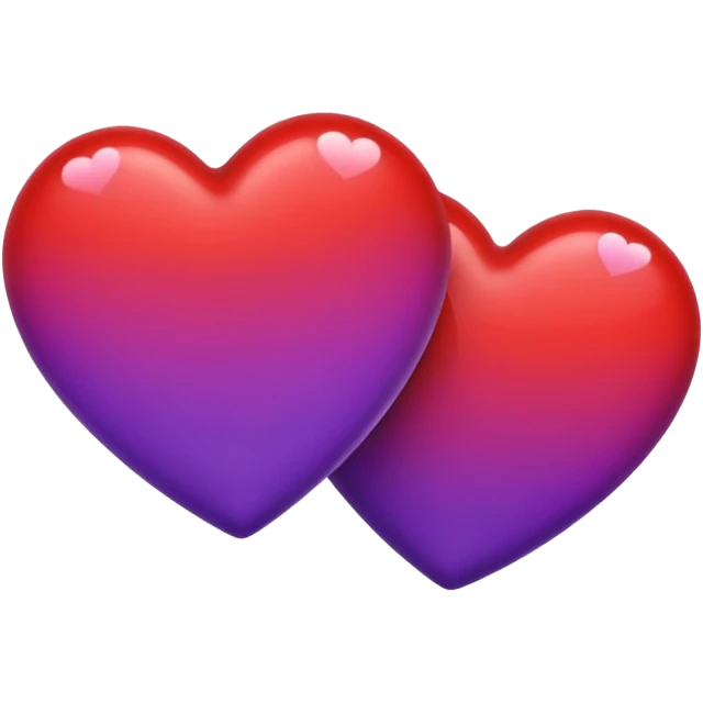 Red and Purple Heart  emoji