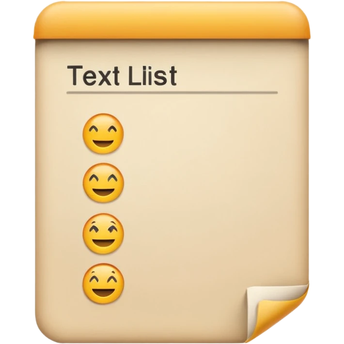 text list emoji