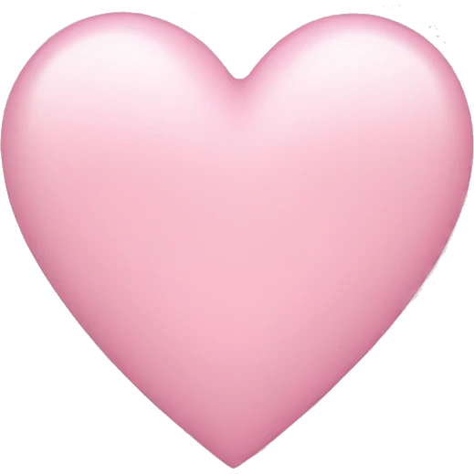 Light pink heart emoji