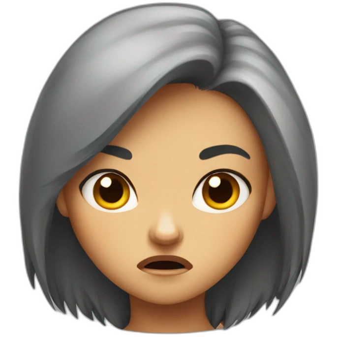 very angry girl fox emoji