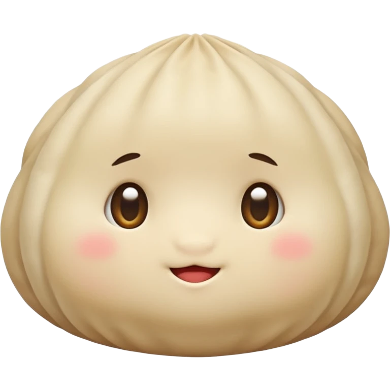 Very cute blushing dumpling emoji