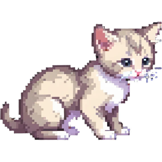 Kitten smells flowers emoji