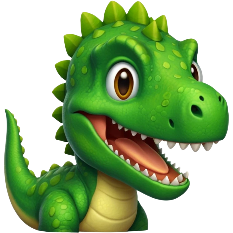 dinosaur smiling  emoji