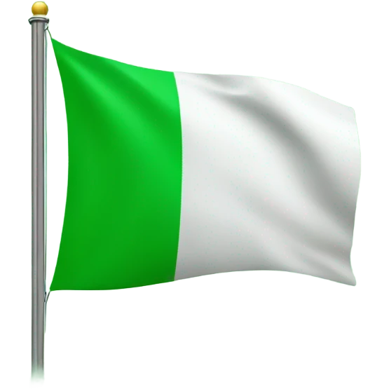 Flag green color  emoji