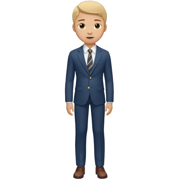 Young man, tailored trousers, a crisp button-down shirt, a blazer, and tie, portrait

 emoji