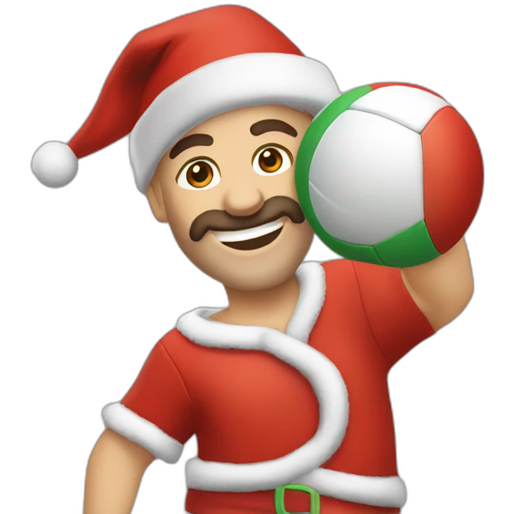 Volley babbo natale emoji