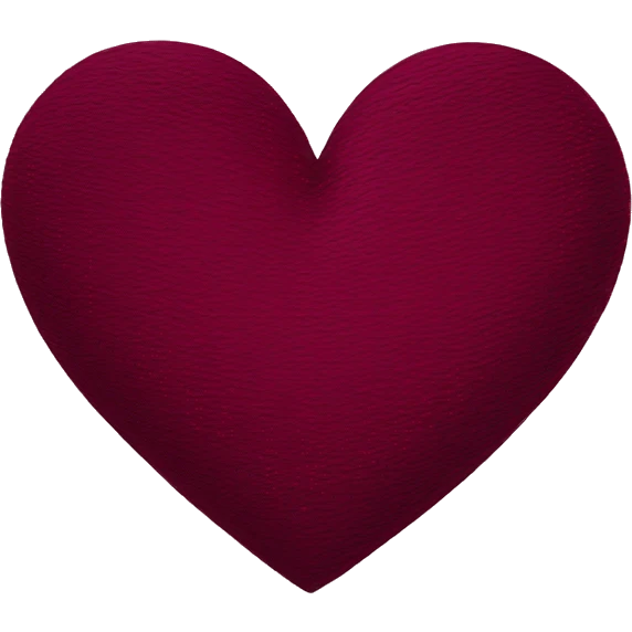 Burgundy heart emoji